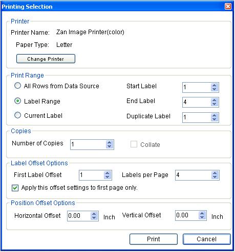 Print Options