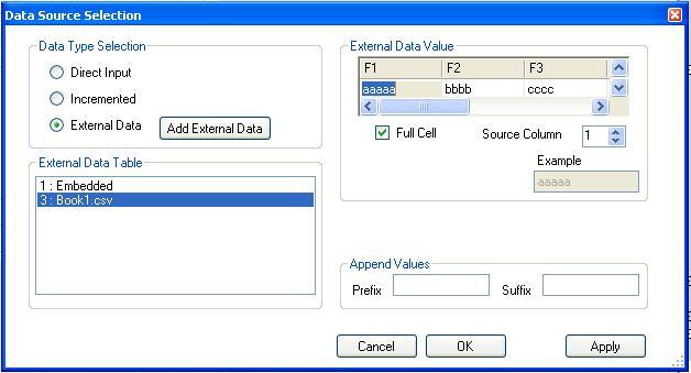 Edit data source