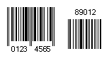 13 digits EAN 8 bar code image.