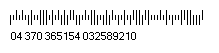 20 digits Intelligent Mail bar code image.