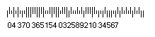 25 digits Intelligent Mail bar code image.