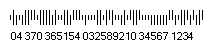 29 digits Intelligent Mail bar code image.