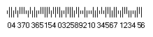 31 digits Intelligent Mail bar code image.