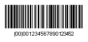 Sscc 18 bar code image.