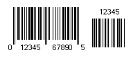 16 digits Upc A bar code image.
