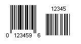 16 digits Upc E bar code image.