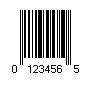 7 digits Upc E bar code image.
